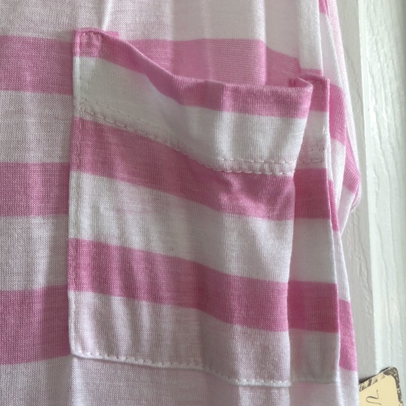 NWT Vintage Havana Pink and White lightweight summer double spaghetti strap - Picture 4 of 10